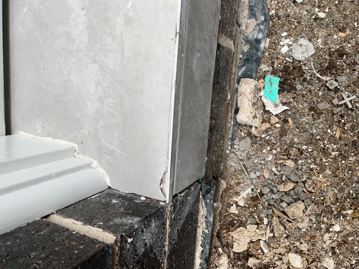 Cracked and chipped external tiling, Austral