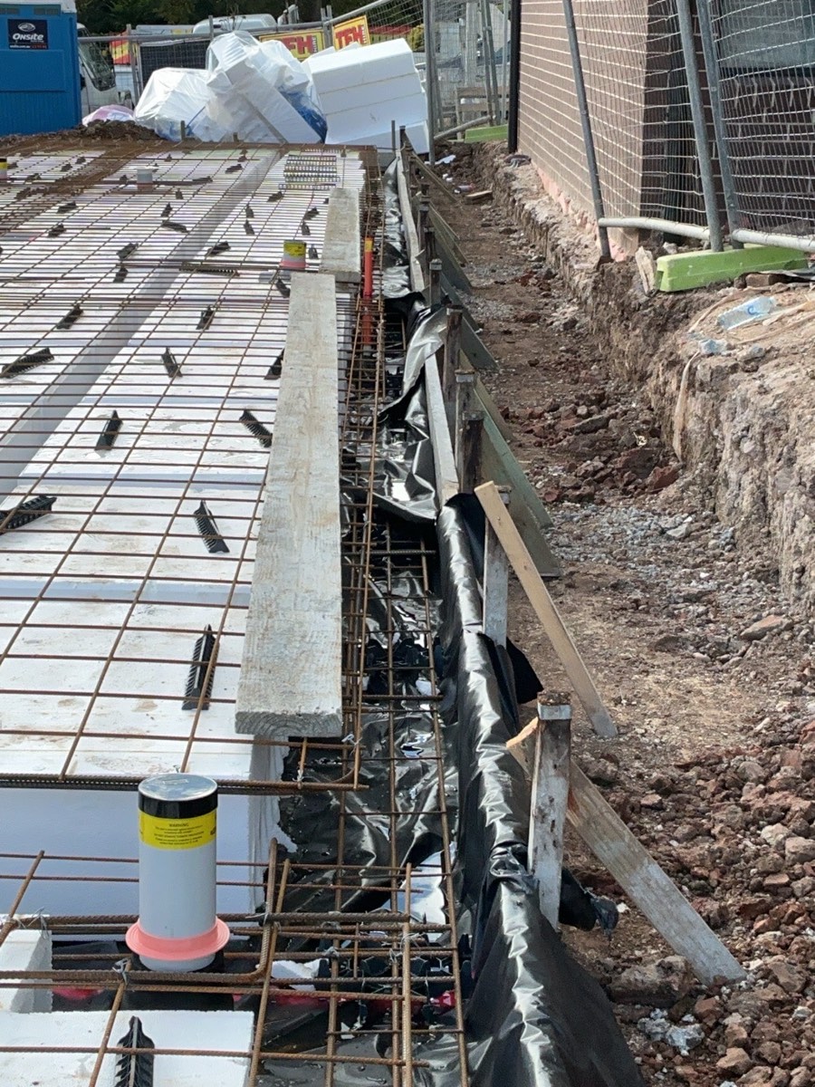 Formwork before the pour, Austral