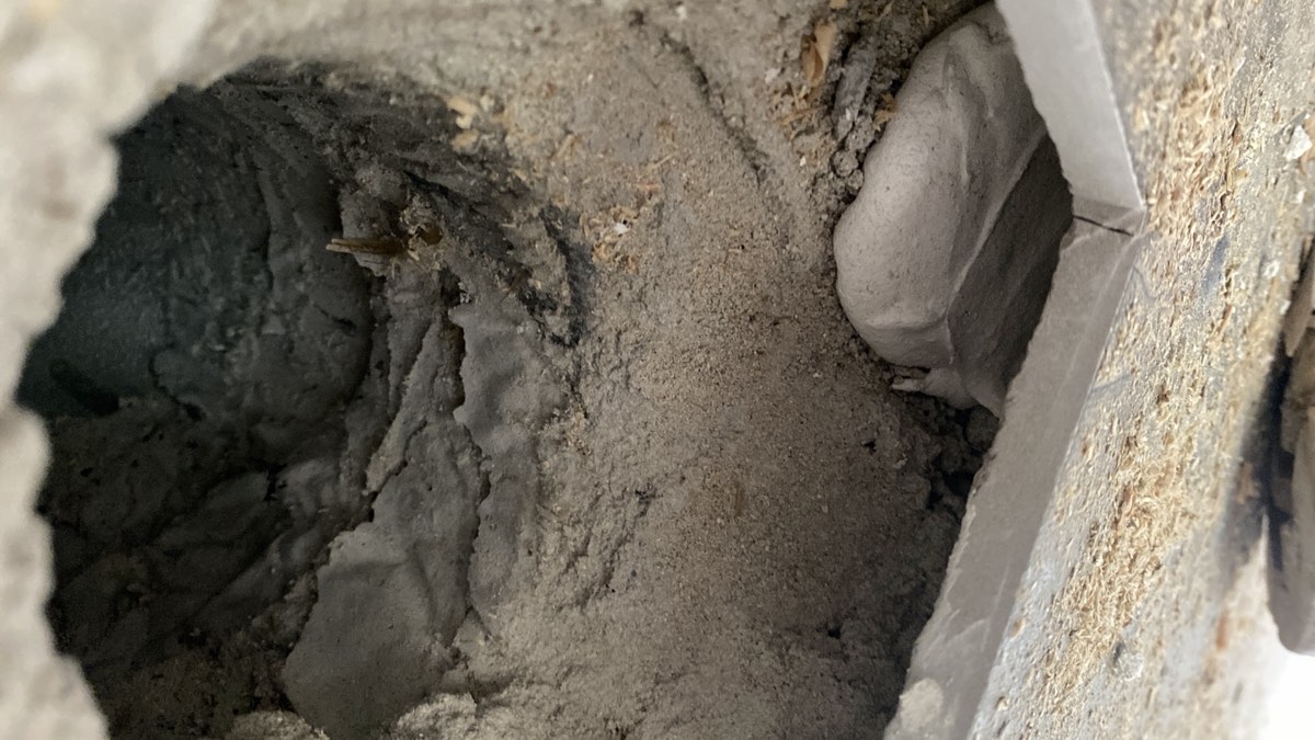 Hollow area to waterproofing, recorded during a fixing stage inspection in Austral